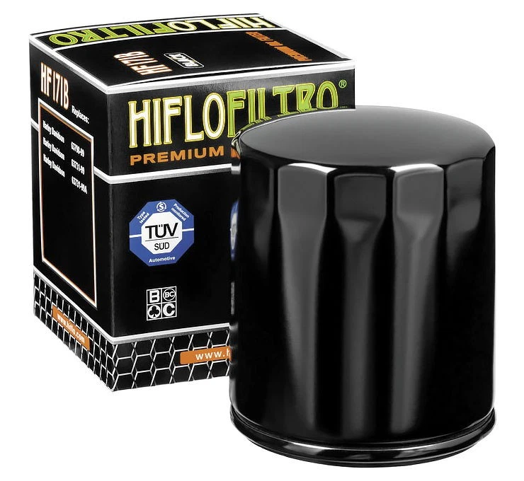 Filtro de aceite HiFlo Filtro HF171B Premium negro Harley Davidson/Buell Foto 1 de 1