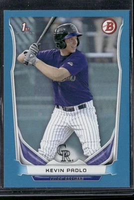 2014 Bowman Draft #DP123 Kevin Padlo Blue #/399 - Image 1 of 2