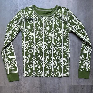 Pact Pajama Top Kids Organic Cotton Green Birch Christmas Tree Size 8 - Picture 1 of 4