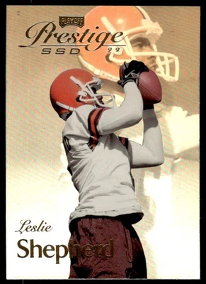 1999 Playoff Prestige SSD Leslie Shepherd Cleveland Browns #B028 - Image 1 of 2