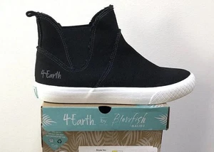 NEW Blowfish Malibu 4Earth TORTA Black Canvas Sneaker Women's Size 8 - Picture 1 of 8