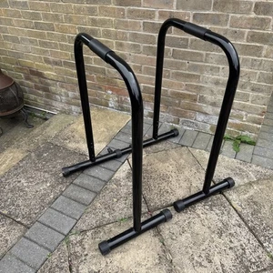 Heavy Duty Dip Station for Fitness Workout Push Ups Parallette Stand - Picture 1 of 2