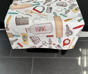 Koch Koch Kochutensilien Tischläufer Küche oder Schlafzimmer Kommode Schal Wohnmobil Topper - Bild 1 von 1