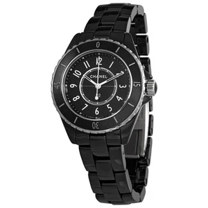 Chanel J12 Quartz Black Dial Ladies Watch H5695 - Picture 1 of 3
