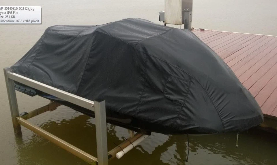 PWC Jet ski cover-Black Fits Yamaha Wave Runner SUV1200 1999 - Image 1 of 1
