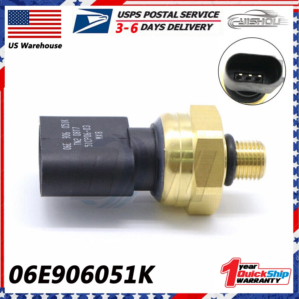 06E906051K Nuevo sensor de presión de combustible para VW Audi A4 A6 Quattro Volkswagen Jetta Foto 1 de 4