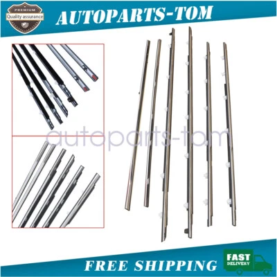 Compatível com 1991-1997 Toyota Land Cruiser 80 Series 6 peças moldagem de cinto de porta cromado - Imagem 1 de 4