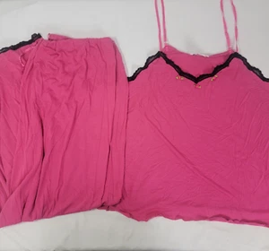 Shadowline Women's Pajamas PJS Sleepwear Pants Tank Shirt Lingerie PINK Size 2X - Picture 1 of 12