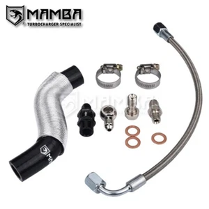 Turbo oil feed & drain line fits 02~10 Citroen Peugeot Ford 1.4L HDI TDCI DV4TD - Picture 1 of 10