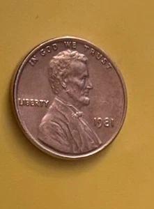 1981 Lincoln Memorial Penny Coin No Mint. - Picture 1 of 4