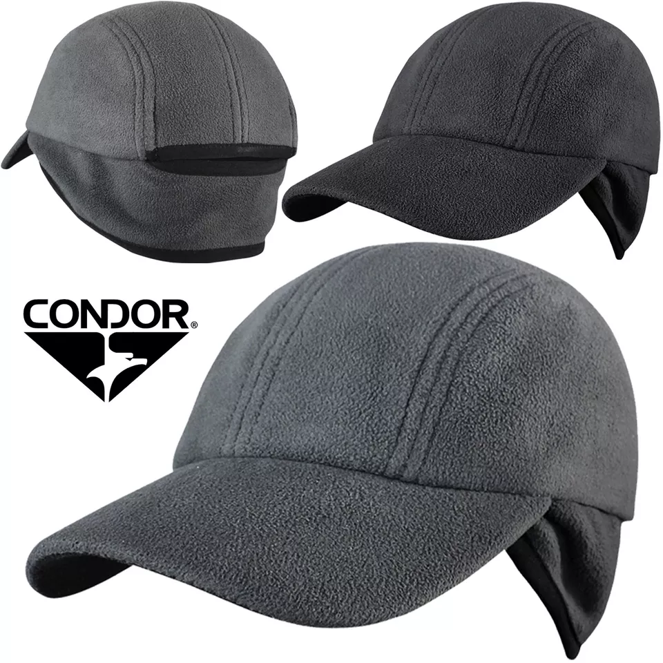Condor 161084 Yukon Stretch Micro Fleece Fold Down Ear Cover Winter Warm Cap Hat - Image 1 of 1