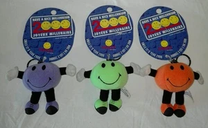 Lot Of 3 Plush Smile Have A Nice Millennium 2000 Jemini Plush Soft Toys Bag - Picture 1 of 1