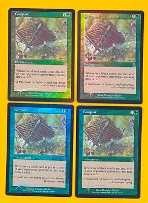MTG COMPOST (FOIL) (x 4) Urza's Destiny (OldManMTG 006-330) - Image 1 of 2