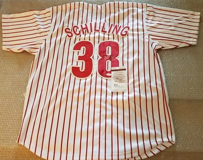 Curt Schilling Signed Philadelphia Phillies Replica Jersey - JSA WITNESSED COA - Image 1 of 4