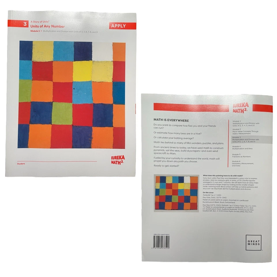 Great Minds Eureka Math2 Grade 3 Module 3 Multiplication and Division Apply - Image 1 of 1