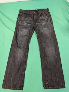 Do Denim Men's 36x30 Blue Dark Wash Jeans Embroidered - Picture 1 of 9