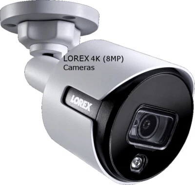Lorex 4K Ultra HD Active Deterrence Color Night Bullet Security Camera 8MP - Image 1 of 4