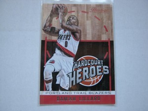 Damian Lillard 2013-14 Panini Prestige Hardcourt Heroes Insert Card #11