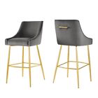 Modway Furniture Discern Bar Stools, Set Of 2, Gray - Eei-6037-Gry