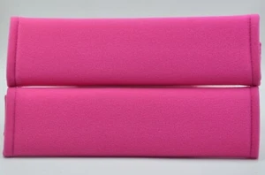 2 piezas (1 PAR) Almohadillas de arnés de hombro con cubierta de cinturón de seguridad suave - rosa - Imagen 1 de 1