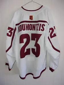 ARIZONA STATE Demetrios Koumontzis game-worn #23 white hockey jersey with "A" - Picture 1 of 7