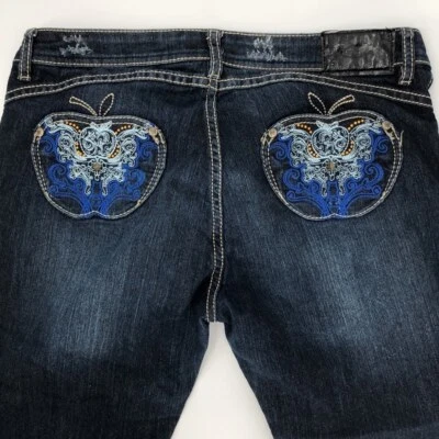 Apple Bottoms Size 11/12 Shorts Knickers Capris Apple Pockets Distressed - Image 1 of 4