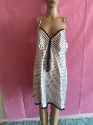 Camisón Gilligan O'malley a rayas y lunares ropa de dormir L Foto 1 de 2