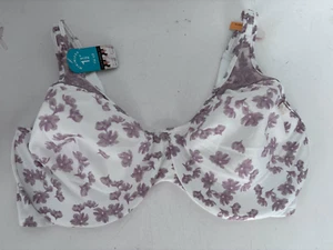 Neu mit Etikett Bali Minimizer-BH Satin Bügel Softschale Blumenmuster 3385 36DD 36 DD - Bild 1 von 5