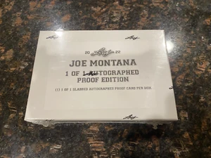 Leaf 49ers Joe Montana 2022 autografiado 1/1 caja de prueba losa autógrafo automático - Imagen 1 de 1