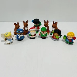 Fisher Price Little People Christmas Figures x 11 Santa Elf Reindeer Angel Xmas - Picture 1 of 24