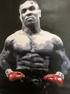 Mike Tyson 30x20 Zoll Ölgemälde. Kein Druck, Rahmen verfügbar. Ali Frasier Foreman - Bild 1 von 4
