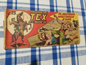 TEX STRISCIA # 24- prima 1a SERIE-24 / 3 / 1949 - EDIZIONE AUDACE -ORIGINALE - Picture 1 of 2