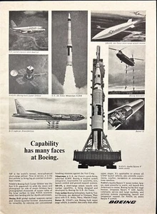 Boeing Systems Engineering Apollo Saturn V NASA Vtg Print Ad 1968 - Picture 1 of 6