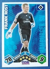 TOPPS Frank Rost Hamburger SV Bundesliga 2010/11 Match Attax Trading Card