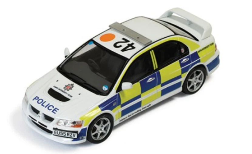1/43 MITSUBISHI LANCER EVOLUTION VIII UK POLICE ANPR INTERCEPTOR 2007 IXO MOC110 - Immagine 1 di 1