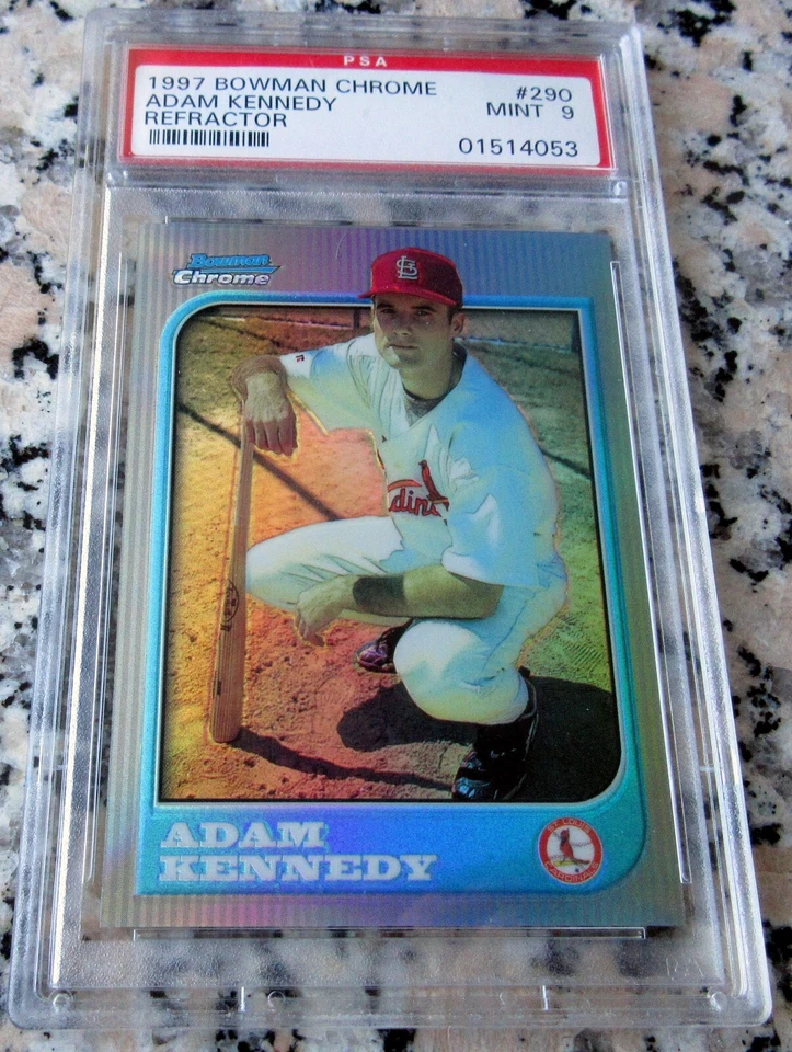 ADAM KENNEDY 1997 Bowman Chrome Refractor Rookie Card RC PSA 9 POP 7 WS Champ🔥$ - Image 1 of 2