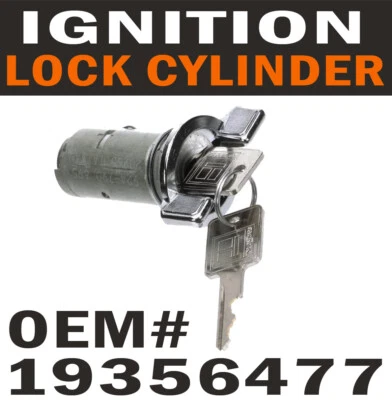 Ignition Lock Cylinder Chrome With Key for GMC Pontiac - Image 1 of 4