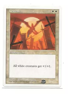 CRUSADE NM MTG 5th Edition Core English Magic Cruzada - Imagen 1 de 1
