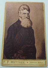 (Cabinet Card) John Brown cabinet photograph, Circa 1880.