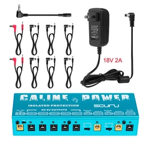 Alimentatore Isolato 18V 2A 36W Pedale Effetto Chitarra 8 Prese Isolate Caricabatterie - Foto 1 di 5