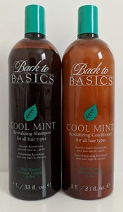 Back to Basics Cool Mint Revitalizing Shampoo & Conditioner 1L *Discontinued* - Picture 1 of 1