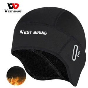 Deportes de invierno polar a prueba de viento gorra casco de bicicleta sombrero sombreros gafas agujeros negro - Imagen 1 de 12