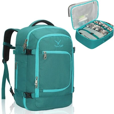 Mochila de viaje Hynes Eagle 40L aprobada para vuelo bolsas para computadora portátil durante la noche Foto 1 de 4