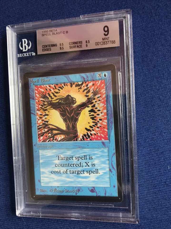 MTG BETA Spell Blast C B BGS 9 MINT (with Gem Mint center/edges) 1993 - Image 1 of 2