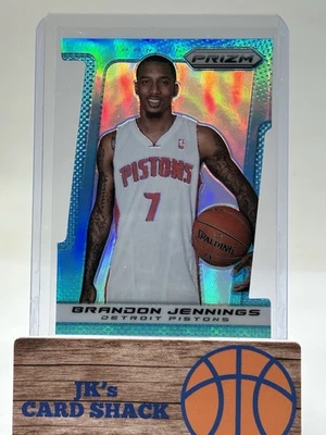 2013-14 帕尼尼 Prizm Brandon Jennings 浅蓝色模切 Prizm /199 #177 — 第 1/3 张图片