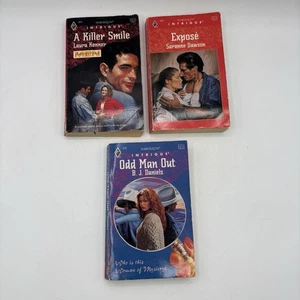 Harlequin Intrigue Lot Of 3 Romance Novel Books Vintage 1995 1996 - Picture 1 of 9