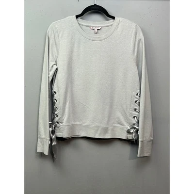 Sudadera para mujer Juicy Couture gris manga larga con detalle de cordones de cinta Foto 1 de 4