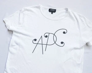 APC Linen Flax Cotton Tee T shirt womens Short Sleeve top size M Medium white - Picture 1 of 8
