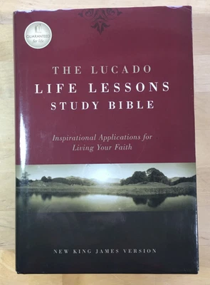The Lucado Life Lessons Study Bible NKJV by Max Lucado -Hardcover w/ Dust Jacket — 第 1/4 张图片