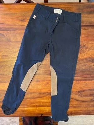 Pantalones deportivos a medida azules para mujer Trophy Hunter pantalones de montar hasta la rodilla talla 30 Foto 1 de 4